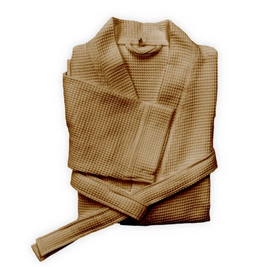 Peignoir Heckett and Lane Wafel Long Cognac Brown