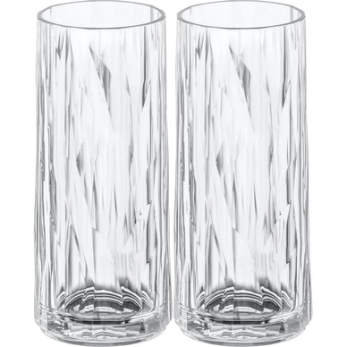 Verre Long Drink Koziol Superglas Club No 03 250 ml Transparent (Lot de 2)