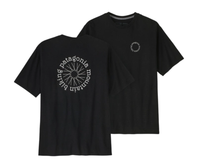 T-Shirt Patagonia Spoke Stencil Responsibili Tee Herren Ink Black