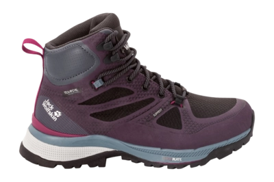 Wanderschuh Jack Wolfskin Women Force Striker Texapore Mid Purple Grey