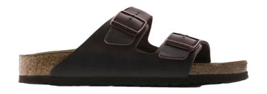 Slipper Birkenstock Unisex Arizona Soft Footbed Oiled Leather Habana Regular