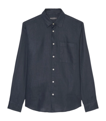 Overhemd Marc O'Polo Men M23742842158 Dark Navy