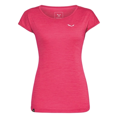 T-Shirt Salewa Puez Melange Dry Damen Rose Red Melange