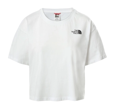 T-Shirt The North Face Cropped Simple Dome Tee TNF White Damen
