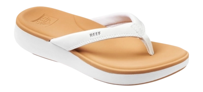 Tongs Reef Femme Cushion Cloud White Tan