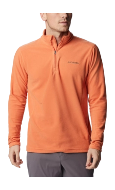 T-shirt Columbia Homme Klamath Range II Half Zip Desert Orange