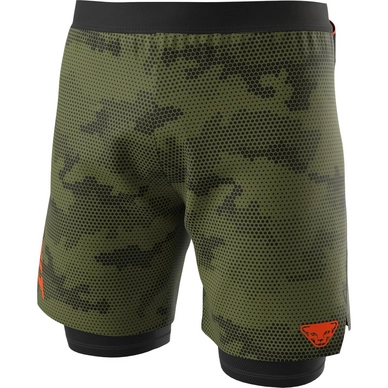 Pantalon de Sport Dynafit Homme Trail Graphic 2/1 Shorts Winter Moss Exagon Camo