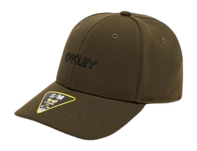 Cap Oakley 6 Panel Stretch Metallic Hat New Dark Brush (S/M) '22