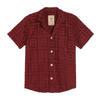 Chemise OAS Homme Terrasse Cuba Terry Bordeaux