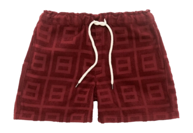 Short OAS Homme Terrasse Terry bordeaux