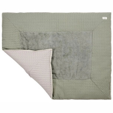 Boxkleed Koeka Wafel Amsterdam Shadow Green Sand (80 x 100 cm)