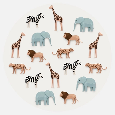 Papier Peint Cercle Studio Ditte Safari (95 cm)