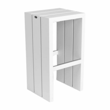 Barkruk Borek Samos Alu Wit 42 x 38 x 78 cm