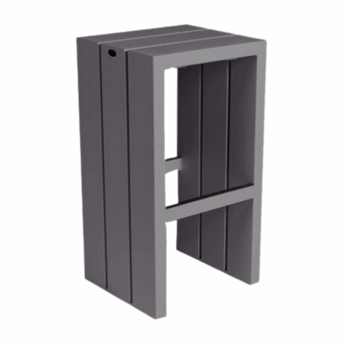 Barhocker Borek Samos Alu Anthrazit 42 x 38 x 78 cm