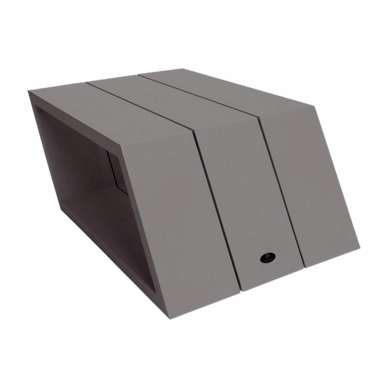 Bijzettafel Borek Viking Alu Antraciet 82,5 x 49 x 31,5 cm