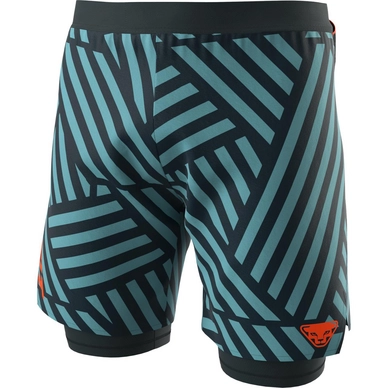 Sports Shorts Dynafit Men's Trail Graphic 2/1 Shorts Storm Blue Razzle Dazzle