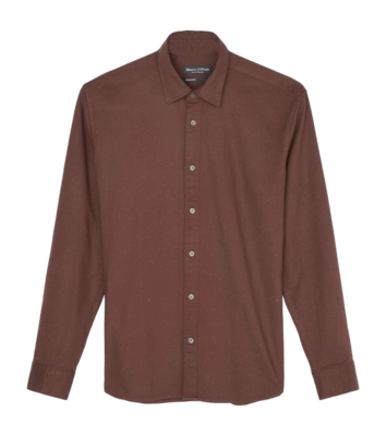 Overhemd Marc O'Polo Men 230732942476 Chocolate Bean