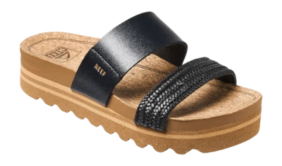 Slipper Reef Women Cushion Vista Hi Black Braid