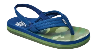 Flip Flops Reef Little Ahi Kids Navy Camo