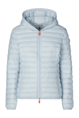 Jas Save The Duck Women Dizy Hooded Jacket Crystal Grey