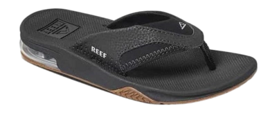 Slipper Reef Kids Fanning Black Silver 2023