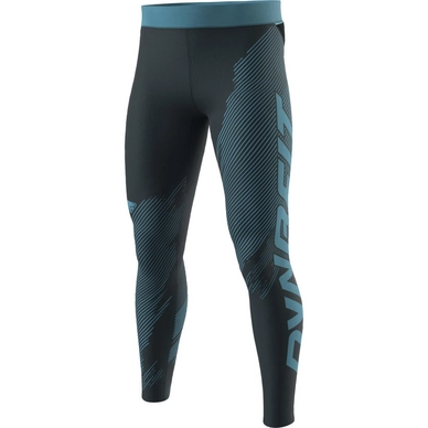 Hardloopbroek Dynafit Men Ultra Graphic Long Tights Blueberry Storm Blue