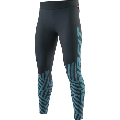 Hardloopbroek Dynafit Men Trail Graphic Tights Blueberry Razzle Dazzle