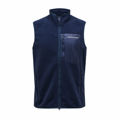 Bodywarmer Peak Performance Men Pile Vest Blue Shadow
