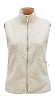 Bodywarmer Peak Performance Women Pile Vest Sand Fog