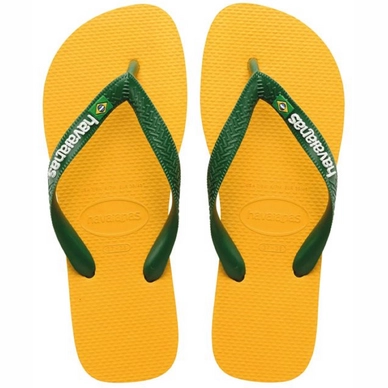 Flip Flops Havaianas Unisex Brasil Logo Pop Yellow