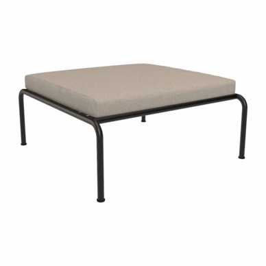 Voetenbank Houe Avon Ottoman Frame Black Cushion Ash