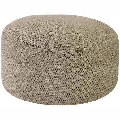 Poef Borek Crochette DW Zand Ø 80 cm