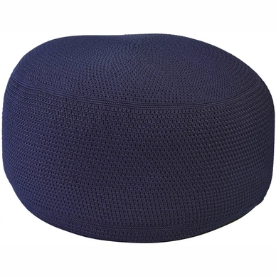 Poef Borek Crochette DW Navy Ø 80 cm