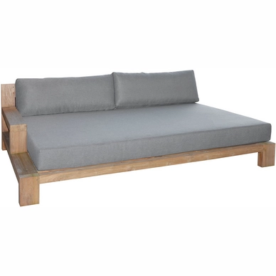 Daybed Rechts Borek Cadiz Teak / Basalt