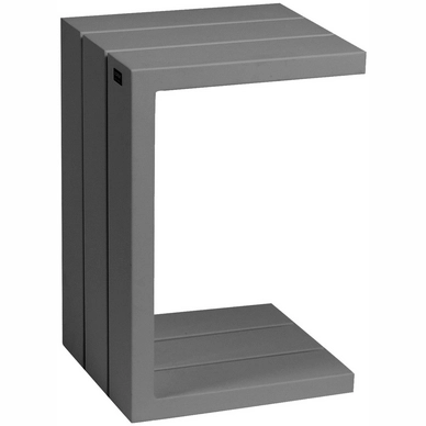 Bijzettafel Borek Samos Alu Antraciet 40x38x60 cm