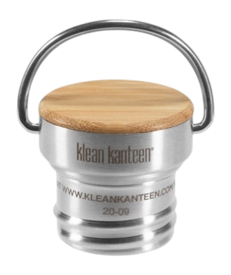 Bamboo Cap Klean Kanteen Brushed Stainless
