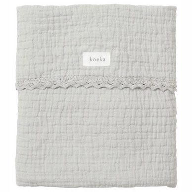 Ledikantdeken Koeka Lace Elba Grey Wave
