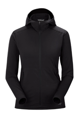 Sweatjacke Arcteryx Kyanite Lite Hoody Women Black