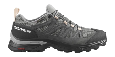 Chaussures de Randonnée Salomon Femme X Ward Leather GTX Gull Black Ebony