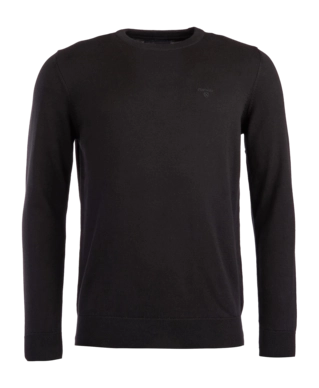 Trui Barbour Men Pima Cotton Crew Neck Black