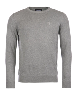 Trui Barbour Men Pima Cotton Crew Neck Grey