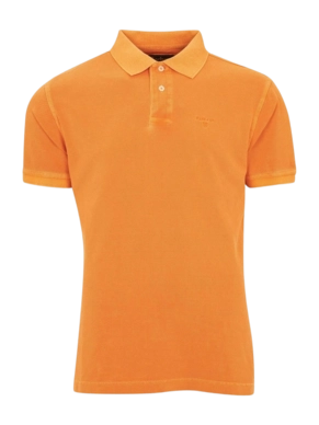 Polo Barbour Hommes Washed Sports Acid Orange
