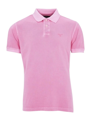 Polo Barbour Hommes Washed Sports Mauve