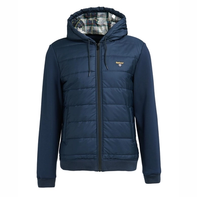 Jacket with Hoodie Barbour Men Society Quilted Navy