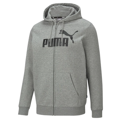 Vest Puma Men Essentials Big Logo Full Zip Hoodie Grey