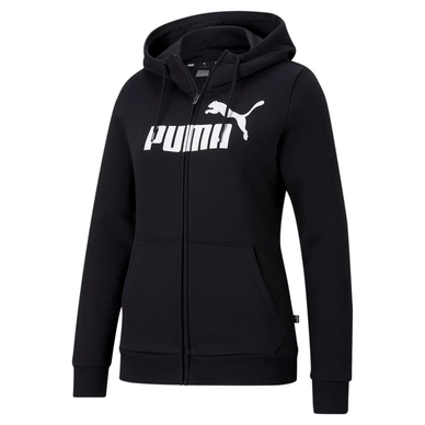 Vest Puma Women Essentials Logo Full Zip Hoodie FL Black