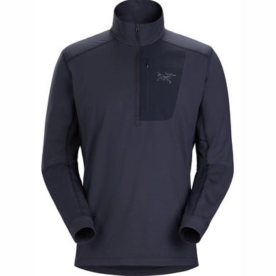 Trui Arc'teryx Men RHO LT Zip Neck Black Sapphire