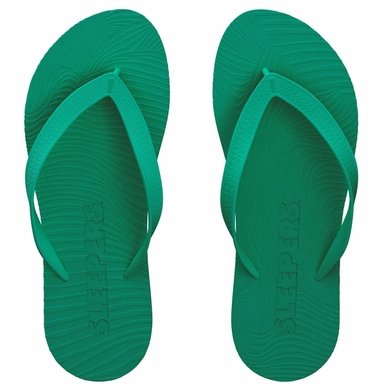 Slipper Sleepers Women Slim Wide Strap Emerald Green