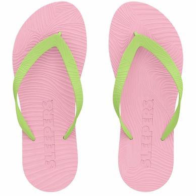 Slipper Sleepers Women Slim Wide Strap Pink Green