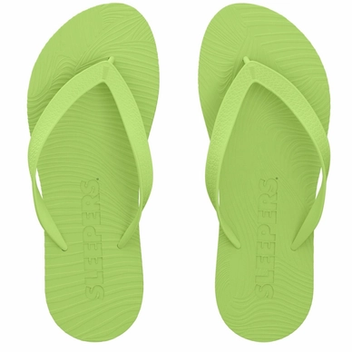 Slipper Sleepers Women Slim Wide Strap Lime Green